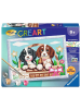 Ravensburger Kreativität CreArt, Malen nach Zahlen Kinder - Hunde im Körbchen Ab 9 Jahre in bunt