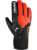 Reusch Fingerhandschuhe Worldcup Warrior Speedline in 7809 black / fluo red