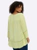 sheego 3/4-Arm-Bluse in pistazie