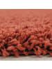 KADIMA DESIGN Teppich Hochflor Unifarben Polypropylen Wohnzimmer Shaggy in Terrakotta