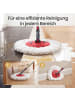 SONGMICS Wischmopp-Set Clemax in Grau-Rot - (B)44 x (H)29 x (T)27.8 cm