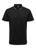 SELECTED HOMME Poloshirt SLHLEROY COOLMAX in Schwarz