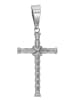 Adeliás Unisex Anhänger – Kreuz Kreuzanhänger aus Edelstahl in silber
