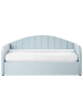 Beliani Tagesbett EYBURIE in Blau - (W) 99 x (H) 102 x (L) 218 cm
