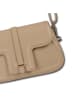 Florence Florence Schultertasche Leder taupe, beige ca. 33cm