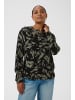 Kaffe Langarm-Bluse KApollie Regular fit in Black/Sea Spray Graphic