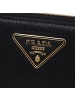 PRADA Schwarz Kalbsleder Geldbörse