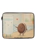 Mr. & Mrs. Panda Notebook Tasche Milch Keks Design ohne Spruch in Weiß