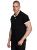 Rusty Neal Kontrast Polo Pique Shirt Regular Fit in Schwarz / Weiß
