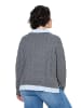 Ulla Popken Pullover in hellgrau mélange
