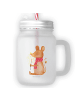 Mr. & Mrs. Panda Trinkbecher Maus Weihnachten ohne Spruch in Transparent