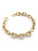 Guess Damen-Armband Multi Pavé Hearts Weiß/Goldfarben