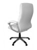 KADIMA DESIGN Schreibtischstuhl, Kunstleder, ergonomisch, hohe Rückenlehne, bis 120 kg in Weiß