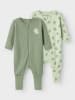 name it 2er Pack Schlafstrampler NBMNIGHTSUIT ZIP ELEPHANT in sea foam