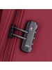 D&N Travel Line 9704 4 Rollen Trolley M 68 cm mit Dehnfalte in dark red