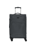 D&N Travel Line 9204 - 4-Rollen-Trolley M 66 cm erw. (schwarz) in grau
