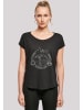F4NT4STIC Long Cut T-Shirt Harry Potter Ravenclaw Seal in schwarz