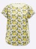 Sieh an! Tunika in zitrone-khaki-bedruckt