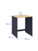 relaxdays Waschmaschinenschrank in Anthrazit/ Natur - (B)68 x (H)88 x (T)60 cm