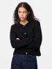 Pieces Strickjacke in Black