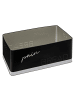 5five Simply Smart Brotkasten mit Schneidebrett und Messer in Schwarz, 32,7 x 20,2 x 14,5 cm