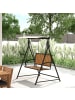 Outsunny Hollywoodschaukel 142L x 112B x 162H cm Schwarz