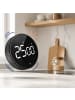 relaxdays Küchentimer "digital" in Schwarz - (Ø)7,5 x (T)3 cm