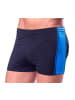 Aquarti Aquarti Herren Badehose mit Kordelzug Gummibund in schwarz/blau