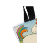 Mr. & Mrs. Panda Tote Bag Einhorn Stolzieren Design mit Spruch in Weiß