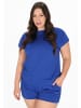 Usha Women Plus Size T-Shirt in dark blue