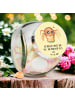 Mr. & Mrs. Panda Bonbonglas Spinne Agathe Sandwich mit Spruch in Gelb Pastell