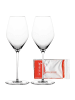 Spiegelau 2er Set Champagnergläser + Poliertuch Hi-Lite 347 ml in transparent