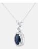 Diamant L'éternel Halskette aus 375 Weißgold mit Diamant mit Saphir