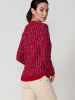 KOROSHI Women's multicolor textured knit jersey in braun