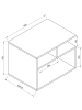 VCM  Holz Couchtisch Sofatisch Wolas in Anthrazit