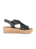 Gabor Plateau Sandalen in schwarz