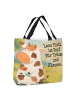 Mr. & Mrs. Panda Shopper Kuh Design mit Spruch in Weiß