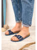 babunkers Pantoletten BARTON in blau