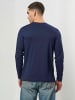 Kappa T-Shirt KMLogo in White-Navy Blue
