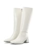 Bianco Stiefel mit Absatz in OffWhitePolido1