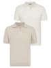 Felix Hardy Polo Shirt Kurzarm in Beige-Ecru