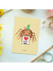Mr. & Mrs. Panda Postkarte Spinne Agathe Brief ohne Spruch in Gelb Pastell