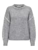 JDY Strickpullover in Light Grey Melange