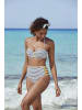 Venice Beach Highwaist-Bikini-Hose in schwarz-weiß-limette