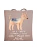 Mr. & Mrs. Panda Stofftasche Airedale Terrier mit Spruch in Braun Pastell
