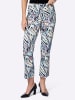 Heine Druckhose in marine-sesam-bedruckt