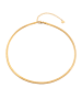 Hey Happiness Vegold. Halskette Schlangenkette Edelstahl in Gold - (L) 46 cm