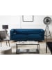 Beliani 3-Sitzer Sofa AVALDSENES in Blau/Silber - (W) 211 x (H) 74 x (L) 82 cm