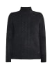 DreiMaster Vintage Strickpullover in Dunkelgrau Melange
