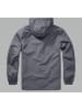 Brandit Jacke "Summer Windbreaker Frontzip" in Grau